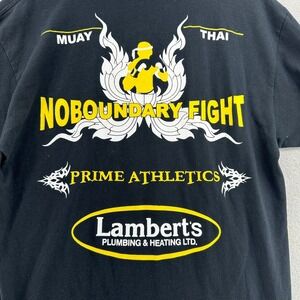 Y2K Muay Thai Tribal Austin Texas T-Shirt No Boundry Fight Prime Athletics SZ L